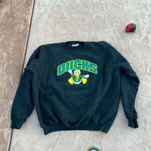 Vintage Donald Duck Oregon University Hanes Crewneck
